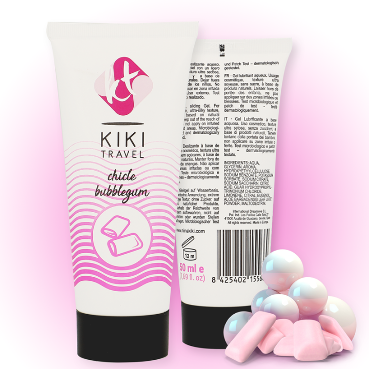 Kikí Travel - Goma de Morango Lubrificante 50 ml
