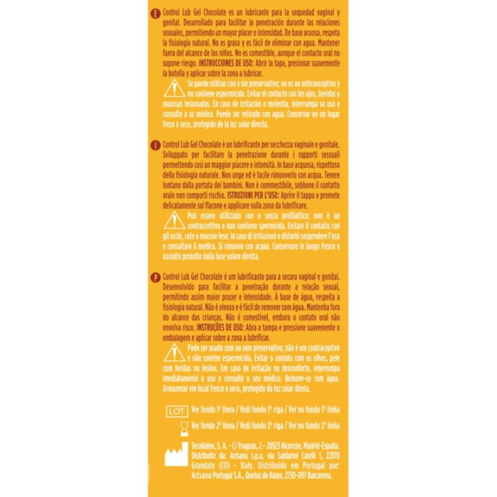 Control - Lub Gel Chocolate Lubricant 75 ml