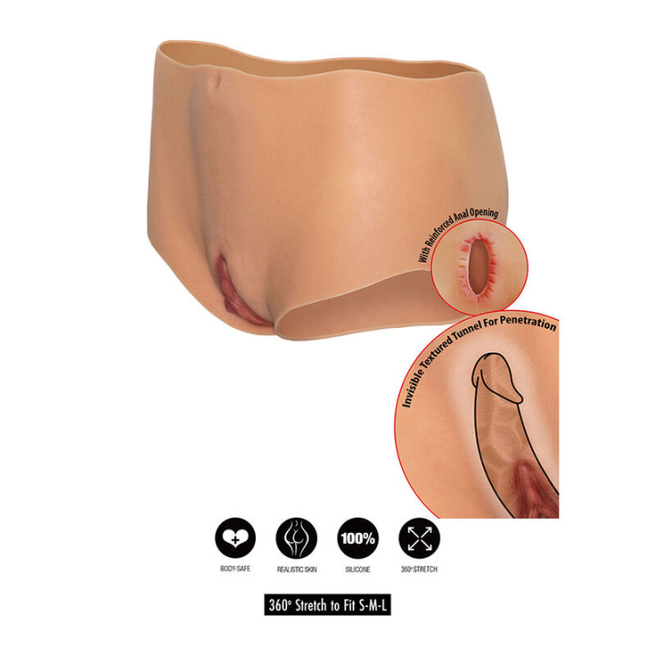 Desiderio Nascosto - Alter Ego Aperto Vagina e Culo Slip Vita Media Carne