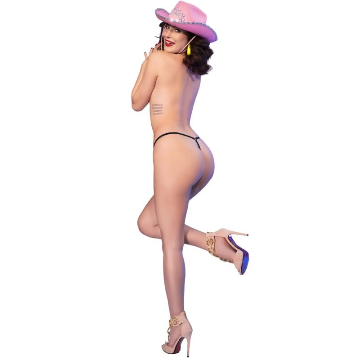 Chilirose - cr 4836 Thong Kiss me Schwarz s/m