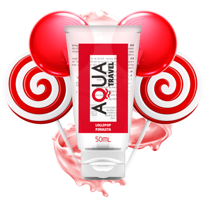 Aqua Travel - Lubrifiant à Base d''Eau Saveur Lollipop - 50 ml