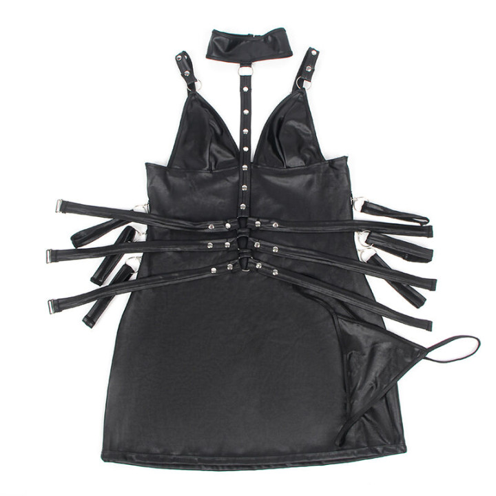 Subblime - 954413 Body Bondage in Pelle Nero l/xl