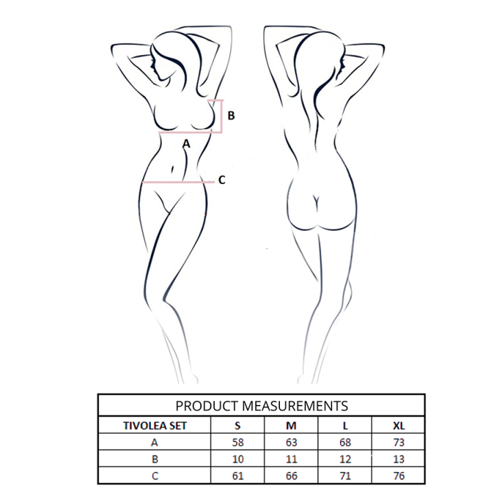 Passion - Ensemble Soutien-Gorge + String Tivolea Noir s/m