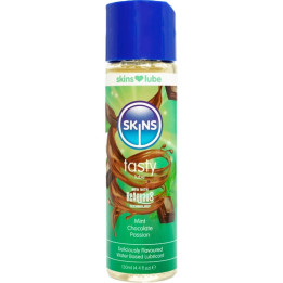 Skins - Smaczny Lubrykant na Bazie Wody Mięta i Czekolada 130 ml