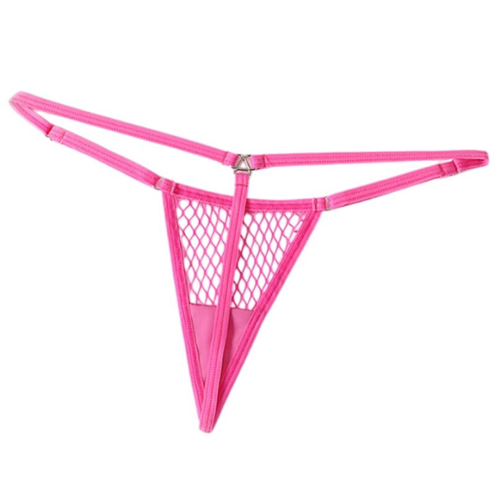 Chilirose - cr 4856 Micro Tanga Rejilla Neon Rosa s/m