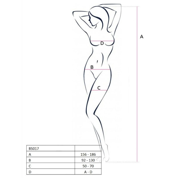 Passion - Femme Bs017 Bodystocking Blanc Taille Unique