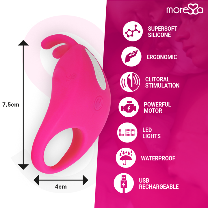 Moressa - Brad Premium Silicone Ricaricabile Rosa