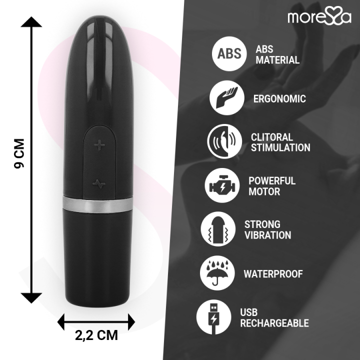 Moressa - Wibrator Stymulator Podrozy Ivy Czarny