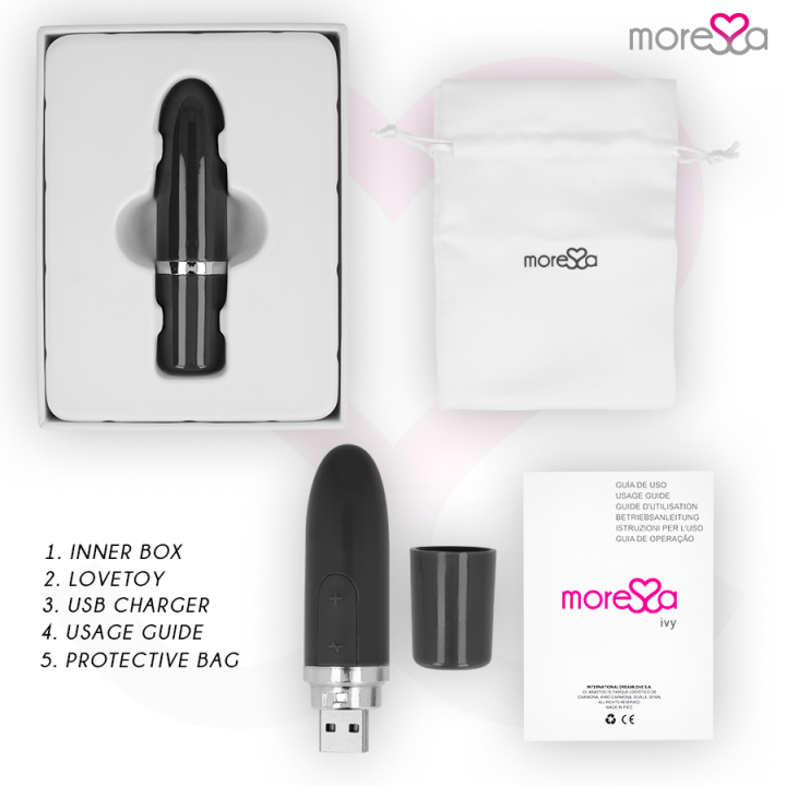 Moressa - Ivy Vibrator Stimulator Travel Black