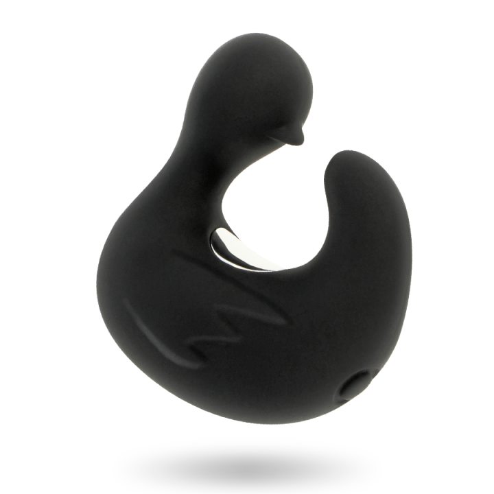 Black&Silver - Dedal Pato Estimulador de Silicona Recargable Duckymania