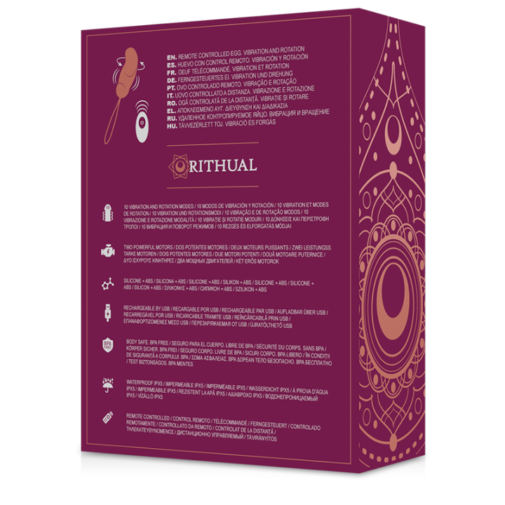 Rithual - Esha Egg Système de Télécommande Rotation + Vibration