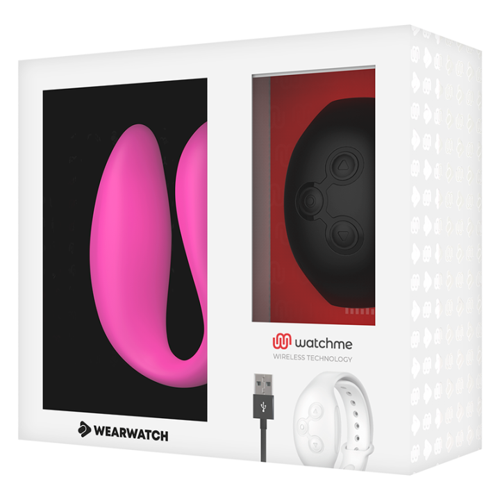 Wearwatch - Watchme Dual Technology Wibrator Fuksja/Azabache