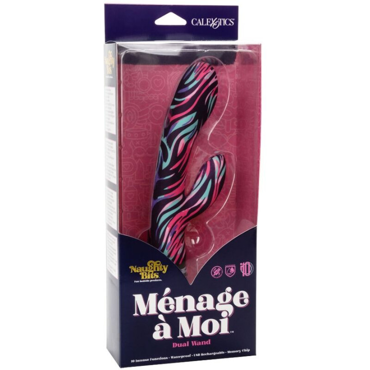 Calexotics - Vibrador de Varinha Dupla Menage a Moi