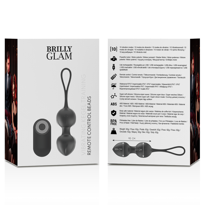 Brilly Glam - Perles de Kegel Vibrantes Télécommande