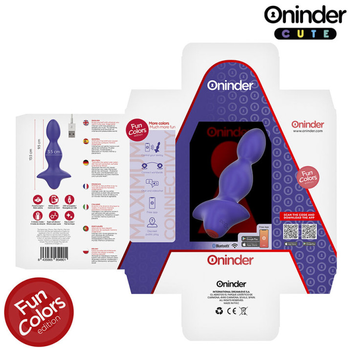 Oninder Cute - Dilatateur Anal Vibrant Love Butt - Application Mondiale Gratuite