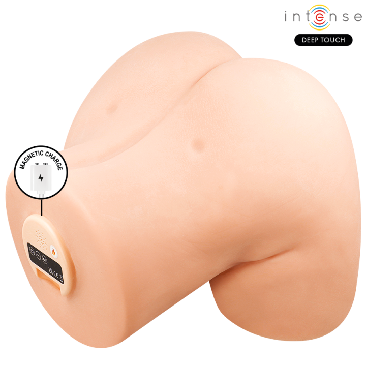 Intense Deep Touch - Julia Masturbateur Vaginal Avec Succion, Chaleur, Vibration et Effets Vocaux Avec Télécommande 9 kg