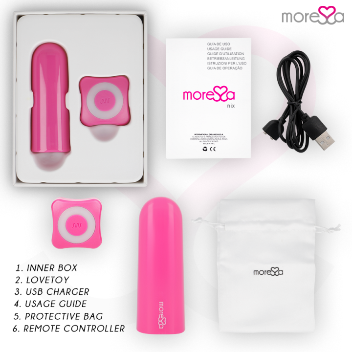 Moressa - Nix Vibrator Remote Control Pink