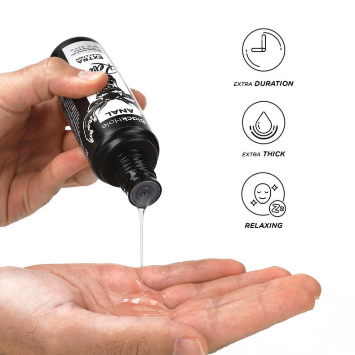 Black Hole - Gel Base de Silicone Dilatação Anal 100 ml