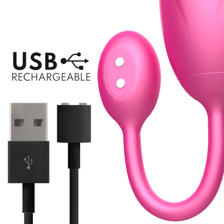Oninder - Denver Vibrationsei Rosa 7 x 2,7 cm Kostenlose App