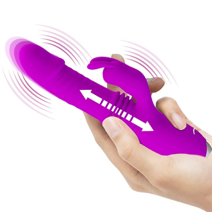 Pretty Love - Vibrador de Coelho Recarregvel Dorothy Roxo