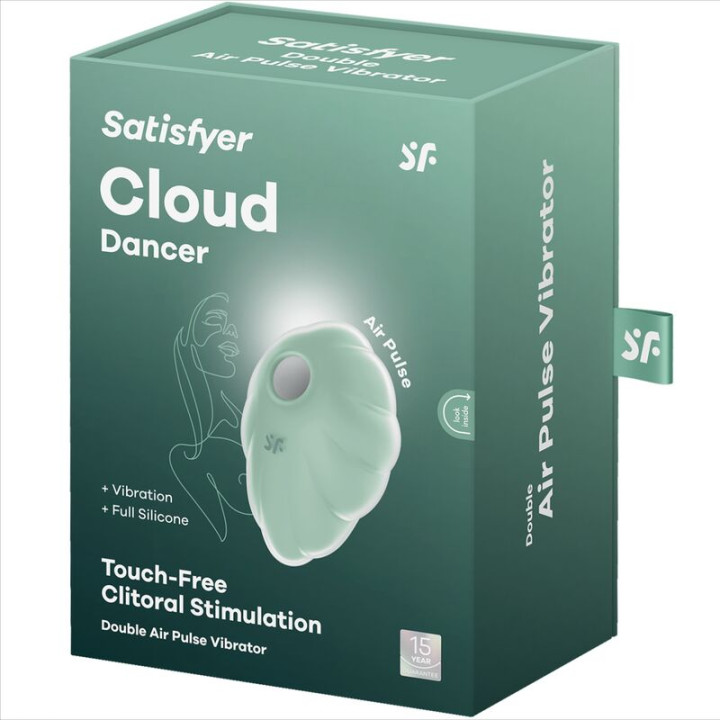 Satisfyer - Vibrador de Pulso de ar Verde Cloud Dancer