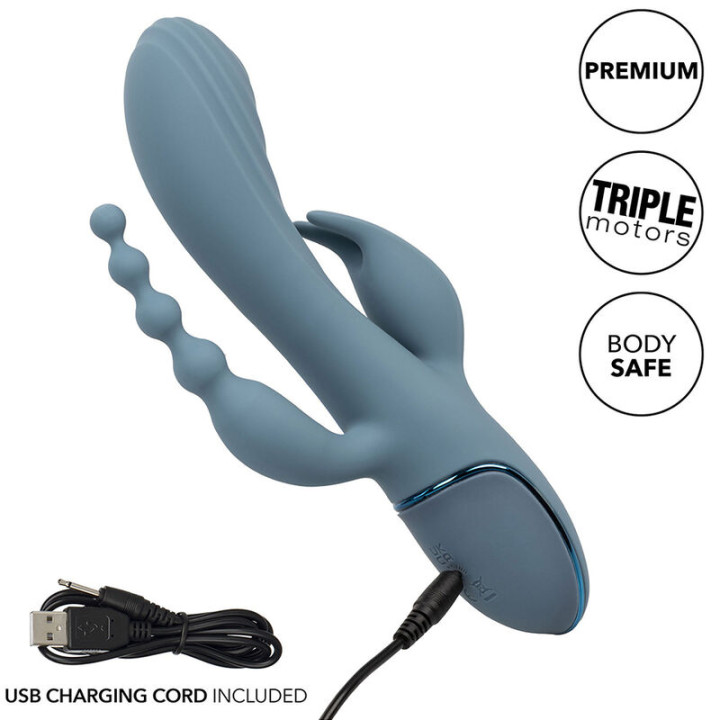 Calexotics - Vibrateur Triple Ecstasy Gris