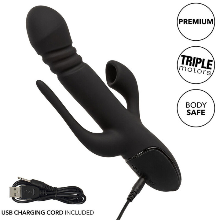 Calexotics - Vibrator Triple Euphoria Schwarz