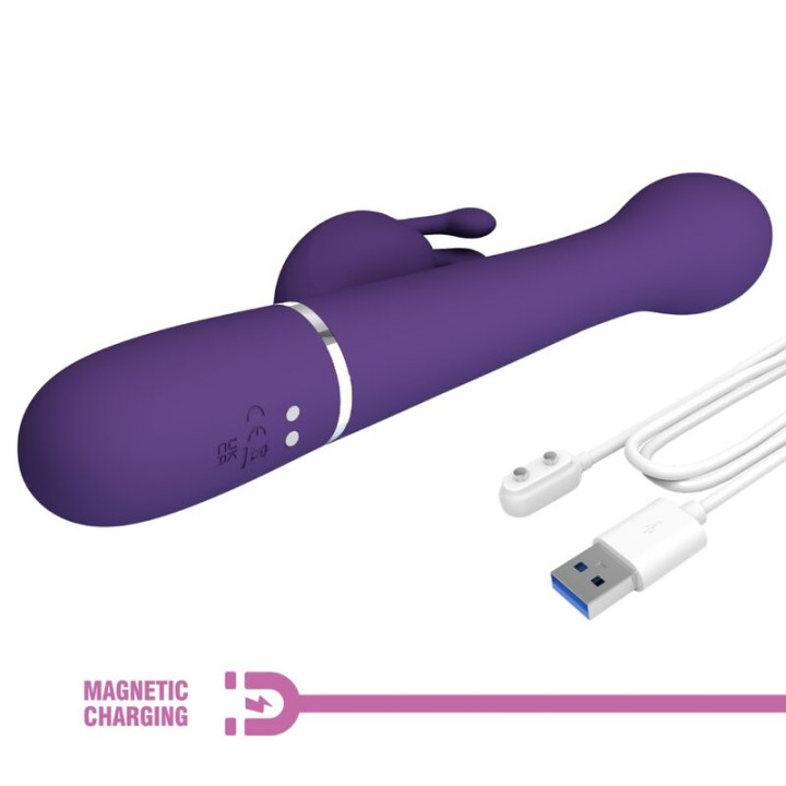 Pretty Love - Dejon Vibrateur Rabbit 3 en 1 Multifonction Violet