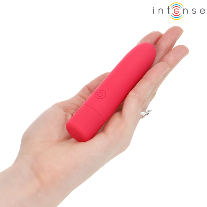 Intense - Symone Proiettile Vibrante Ricaricabile Usb 8 Vibrazioni Rosso 10 x 2,2 cm