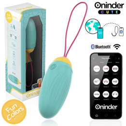 Oninder Cute - Œuf Vibrant Love Pleasure - Pierres en Silicone Rotatives - Application Mondiale Gratuite