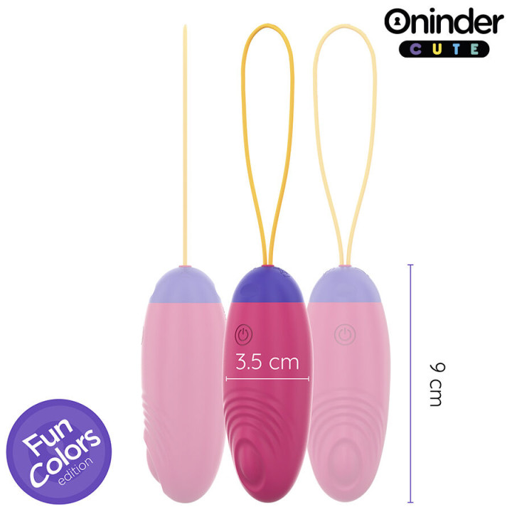 Oninder Cute - Uovo in Silicone Con Vibro-Onda e Piacere - App Globale Gratuita