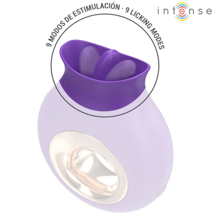 Intense - Estimulador de Clitóris Tuli 9 Vibrações e 9 Oscilações Roxo