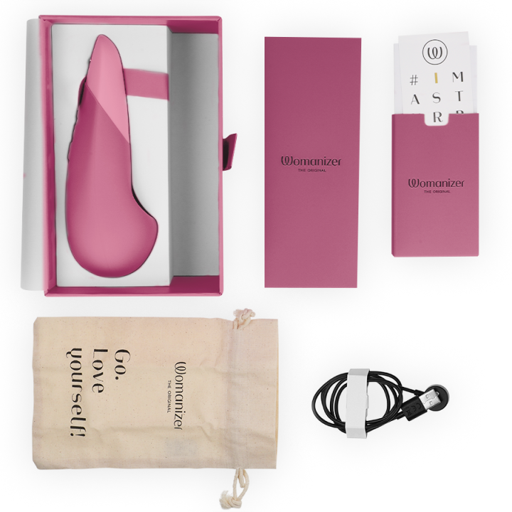 Womanizer - Vibe Lay-on Vibratore Silenzioso Rosa Scuro