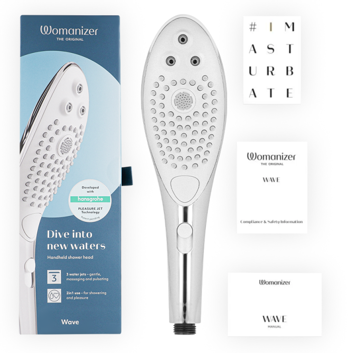Womanizer - Soffione Doccia Stimolante Clitorideo Wave Cromato