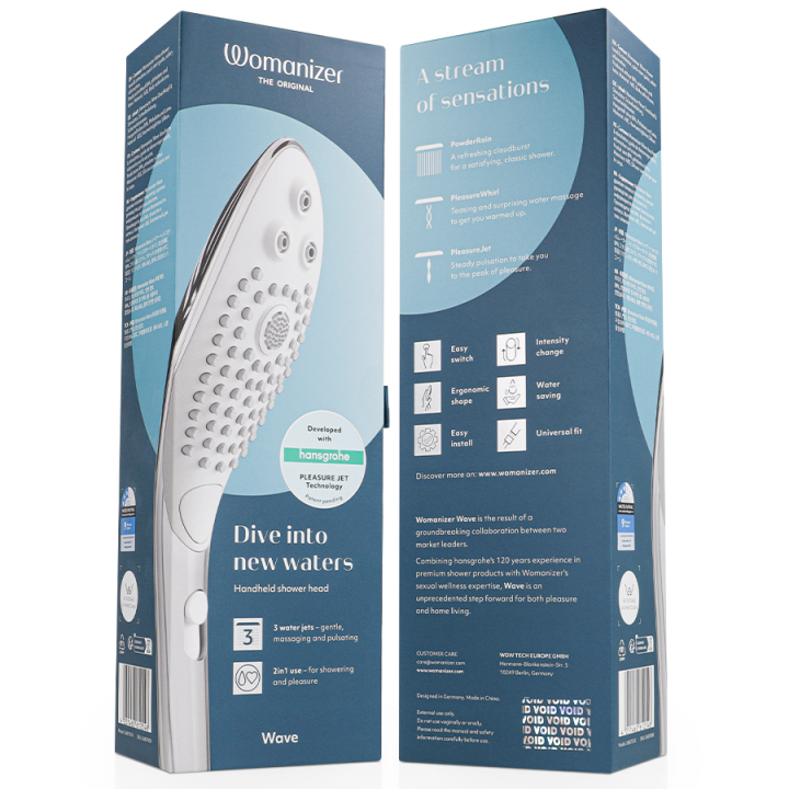Womanizer - Wave Clitoral Stimulating Shower Head Chrome