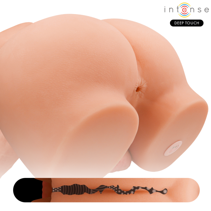 Intense Deep Touch - Richie Torso z Odcinem i Realistycznym Dildo z Pilotem do Popychu i Wibracji 4,7 kg