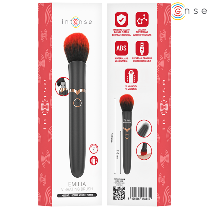 Intense - Emilia Escova Vibratória 10 Vibrações 16 cm