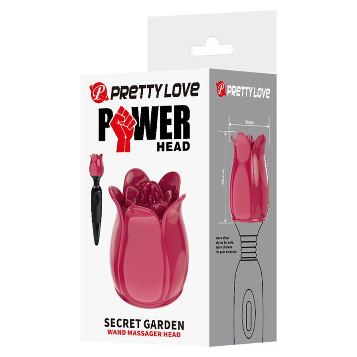 Pretty Love - Secret Garden Testa da Massaggio Rosa