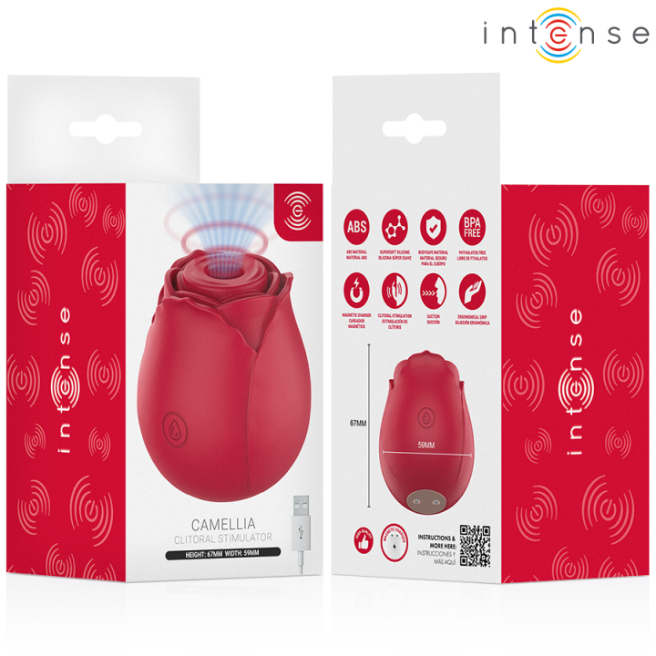 Intense - Camellia Succion Clitoriale Rose Par Waves Bordeaux