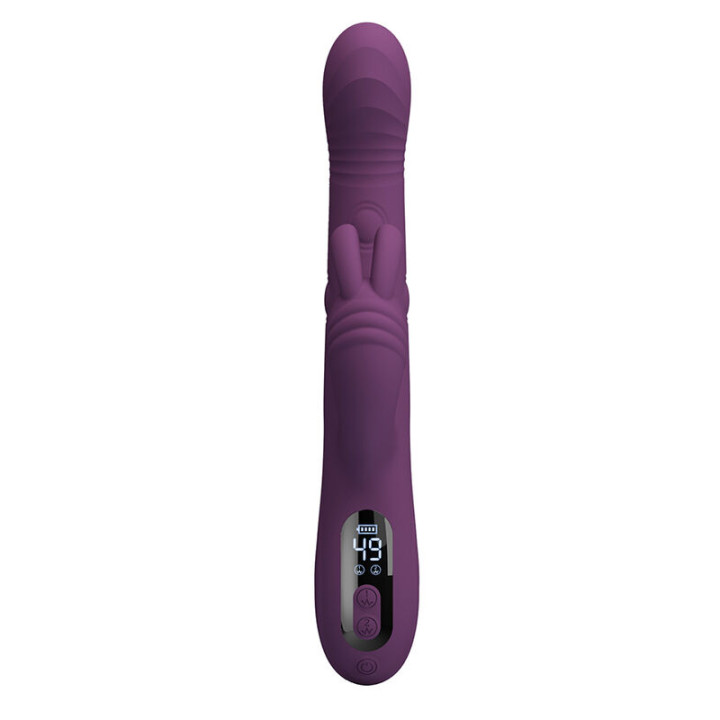 Pretty Love - Dee Vibrador Multifuncional Coelho Oscilação e Percussão Roxo