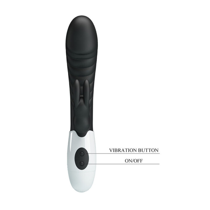 Pretty Love - Naughty Bunny Vibrador Rabbit 30 Funciones Negro