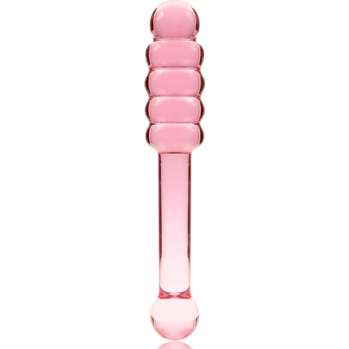 Nebula Series by Ibiza - Model 20 Dildo Borosilicate Glass Pink 20.5 cm -o- 3 cm