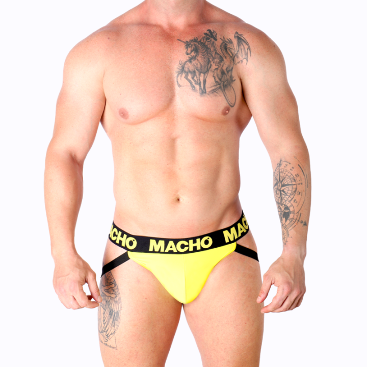 Macho - Mx25a Jock Lycra Yellow m