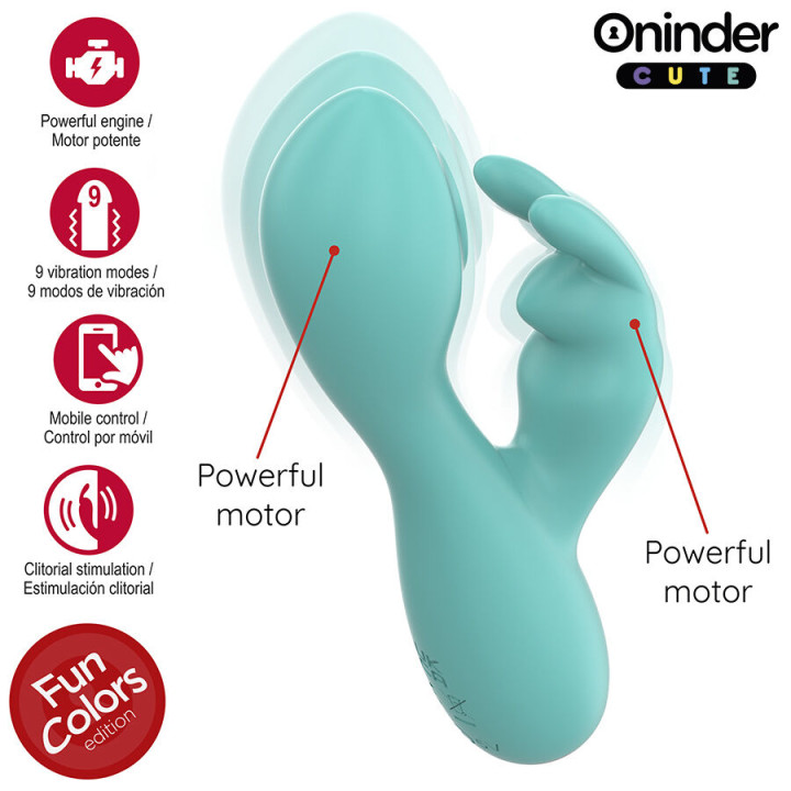 Oninder Cute - Love Bunny g-Spot Klitoralvibrator - Kostenlose Weltweite App