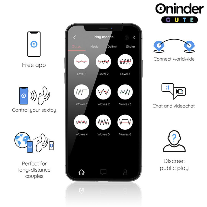 Oninder Cute - Love 3 Some Triple Vibrator - Bezpłatna Aplikacja na Cały Świat