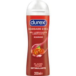 Durex - Gel Lubrificante da Massaggio Stimolante al Guaranà 200 ml