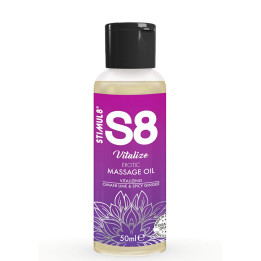 Stimul8 - s8 Vitalize Olejek do Masażu Erotycznego Limonka 50 ml