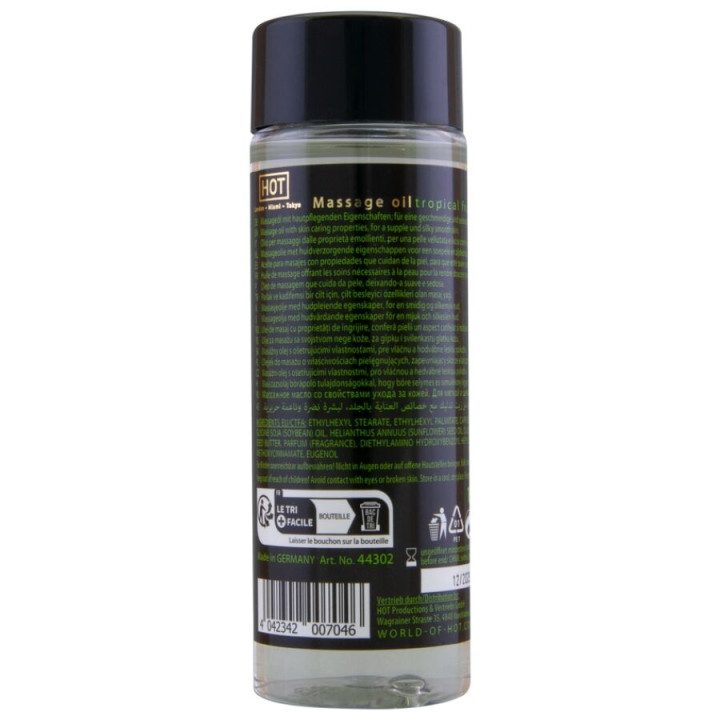 Hot - Huile de Massage Aux Fruits Tropicaux 100 ml