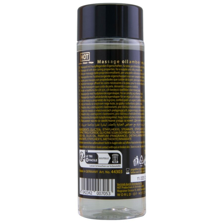 Hot - Leo de Massagem Âmbar e Almíscar 100 ml