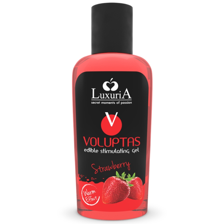 Intimateline Luxuria - Voluptas Jadny Zel do Masazu Efekt Rozgrzewczy - Truskawka 100 ml